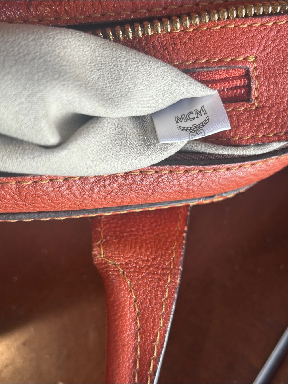 MCM Orange shoulder/ crossbody leather - Picture 11 of 14